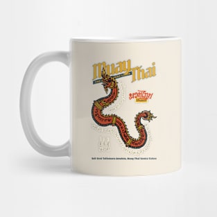 Vintage Muay Thai Sak Yant Serpent Mug